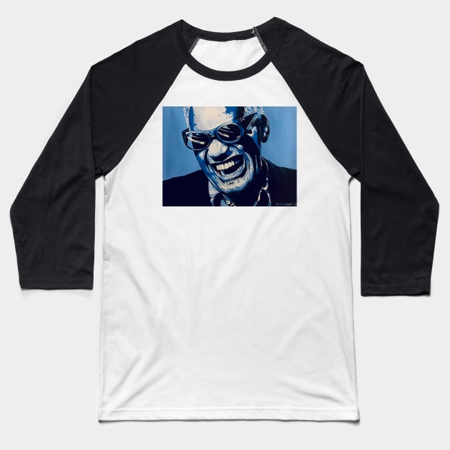 Ray Charles Baseball T-Shirt by BryanWhipple